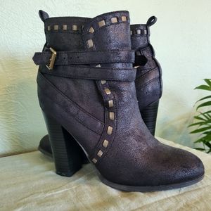 Qupid Black Ankle Boots sz 9